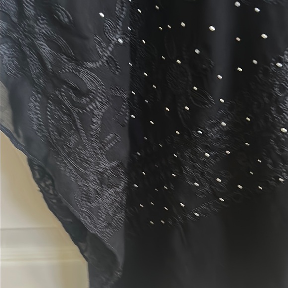 Jackets & Blazers - Silver studs and a beautiful laced backing Black Studded Shawl